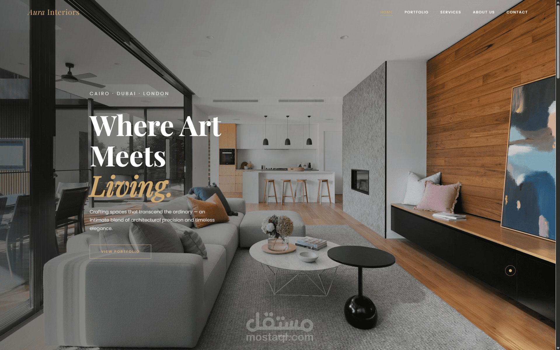 مصمم مواقع محترف ومبدع لتصميم موقع لمكتب تصميم و ديكور