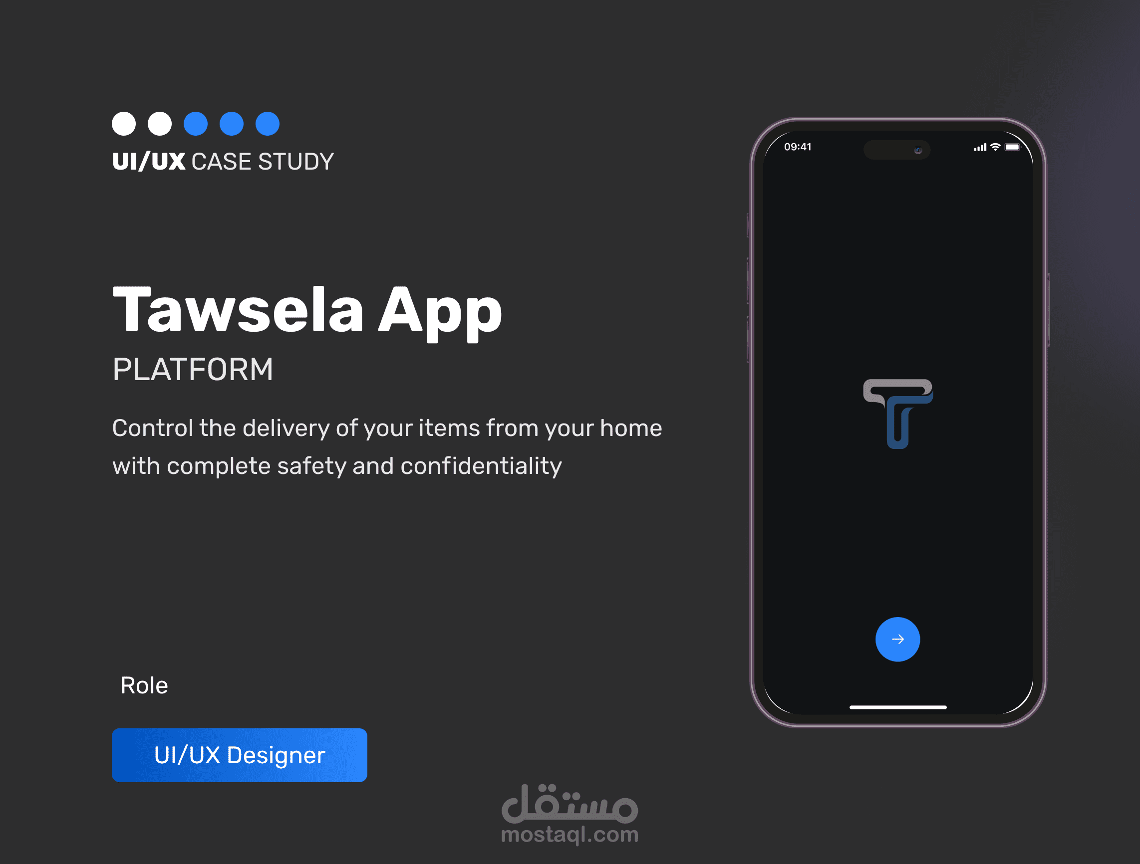 Tawsela App UI/UX case Study