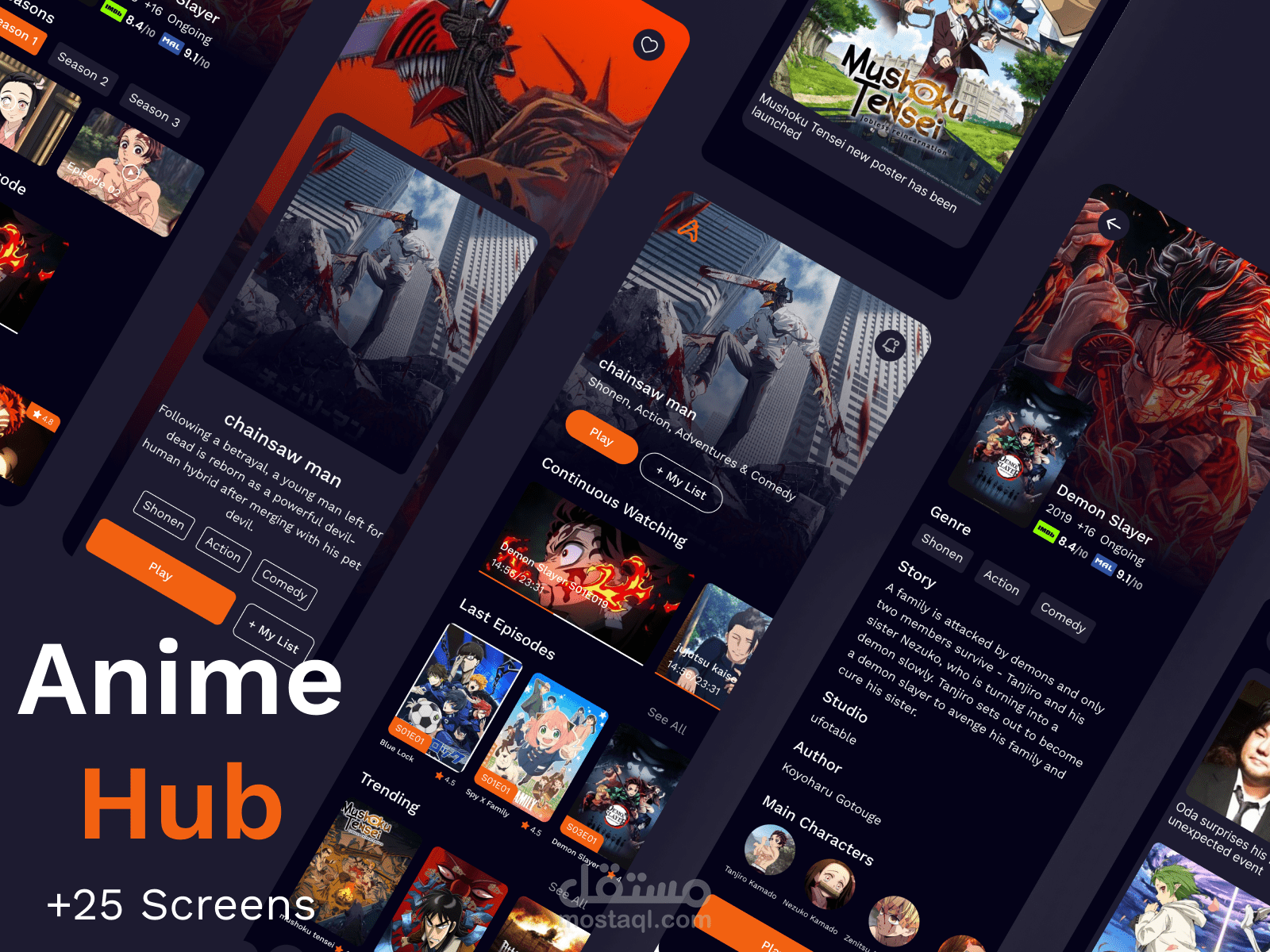 Anime Hub UI Design