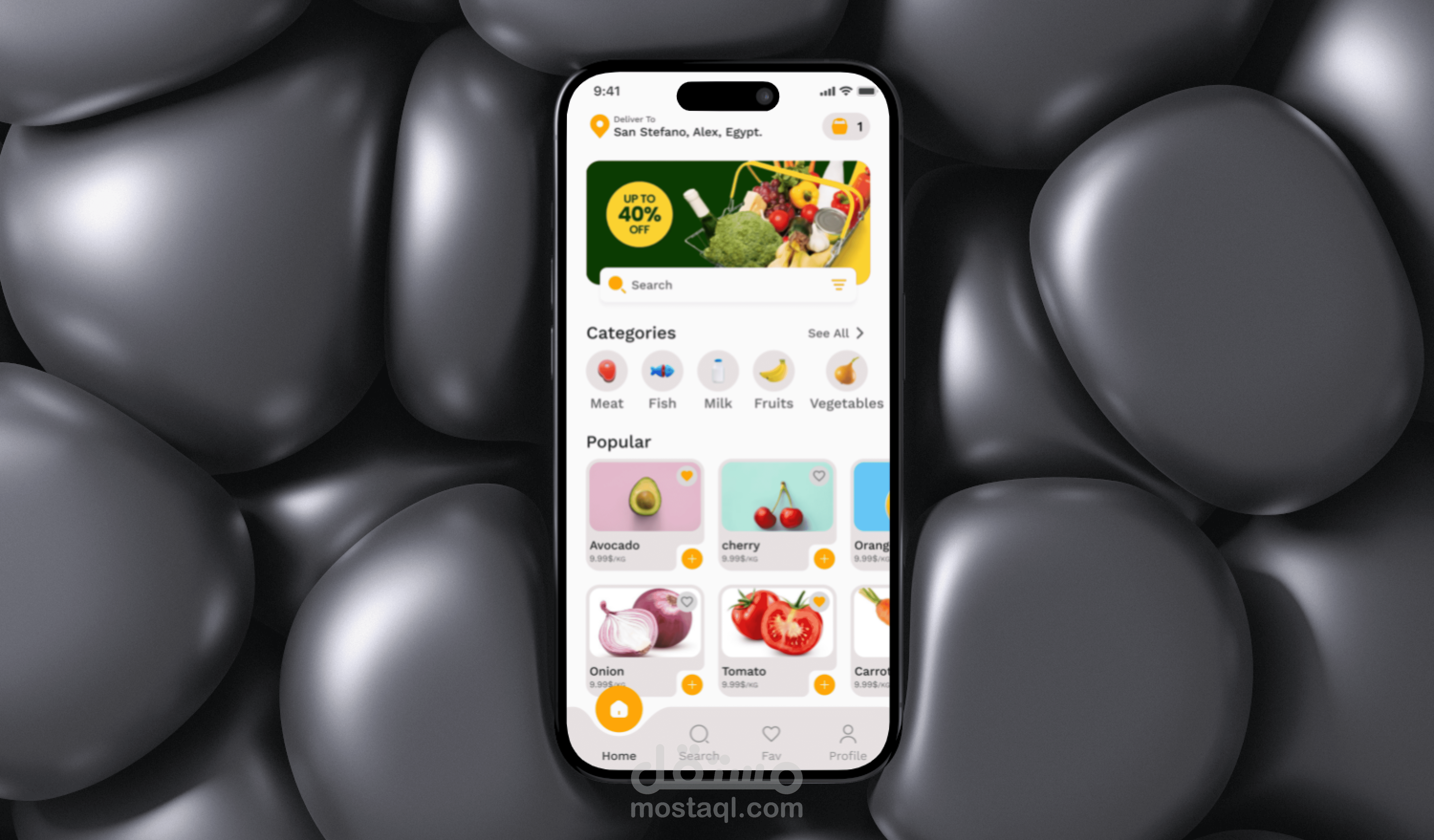 Fresh Mart Grocery App UI Design