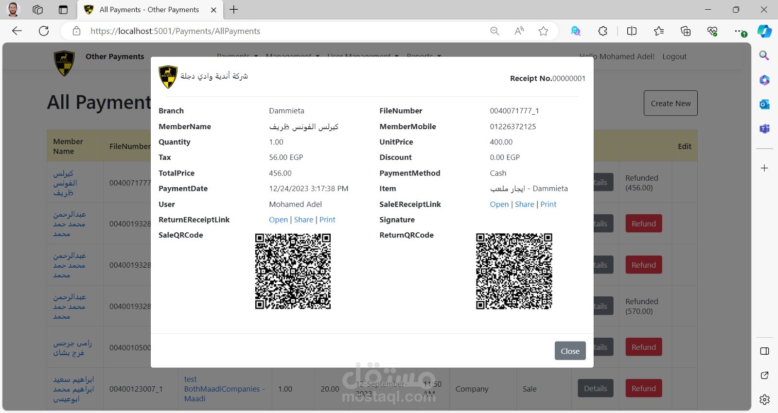 المدفوعات الأخرى