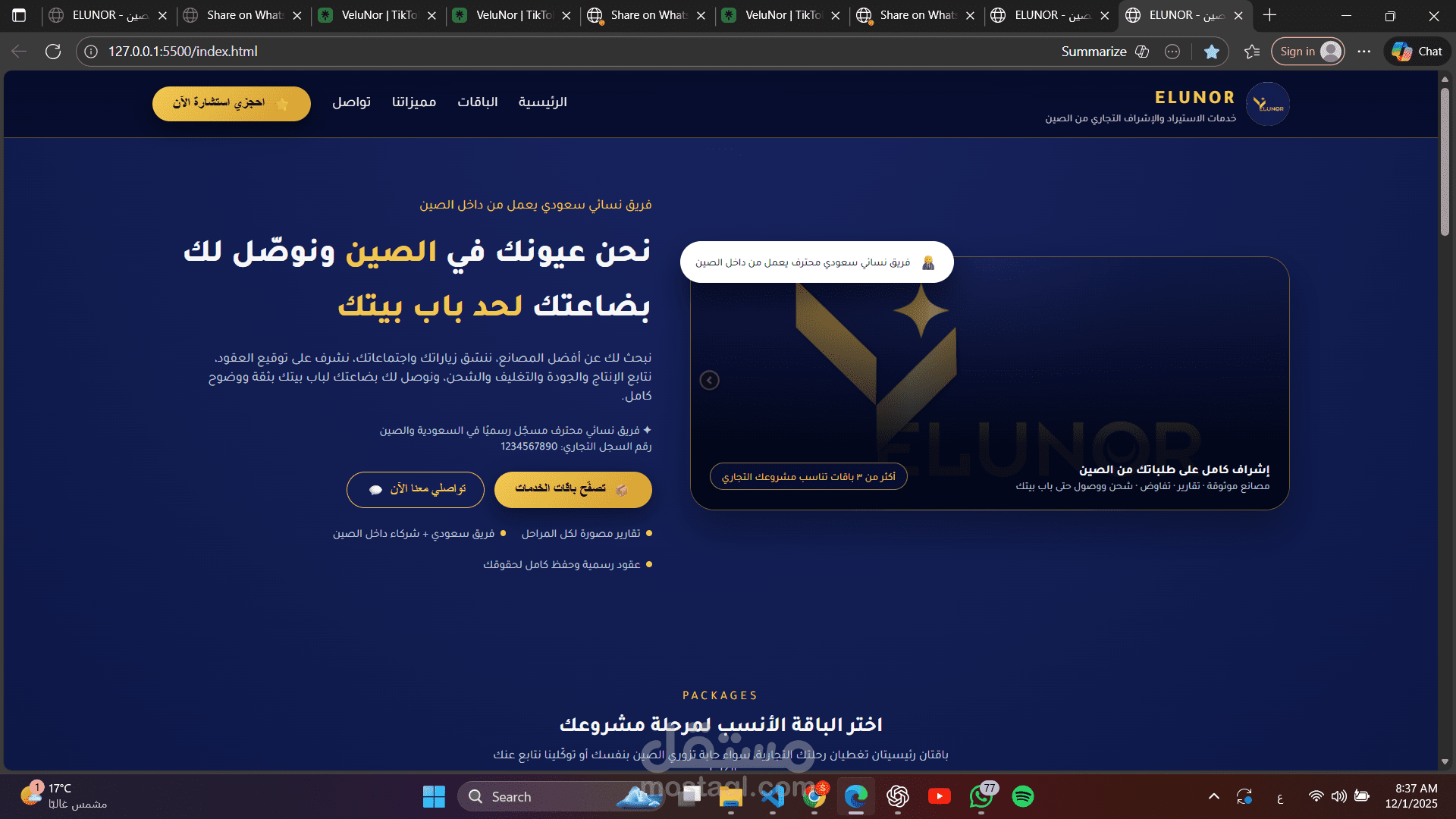 شركة استيراد على منصة سله