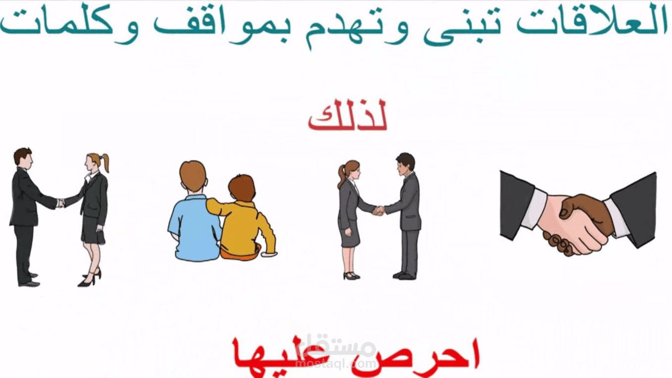 فيديو اعلاني شرح فكرة العلاقات الاجتماعية في كتاب الرادار بتقنية وايت بورد أنيميشن