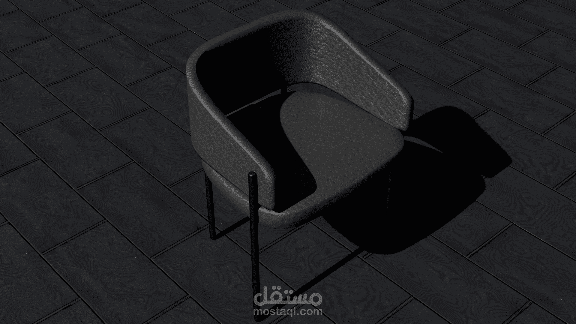 تصميم لكرسي جلد