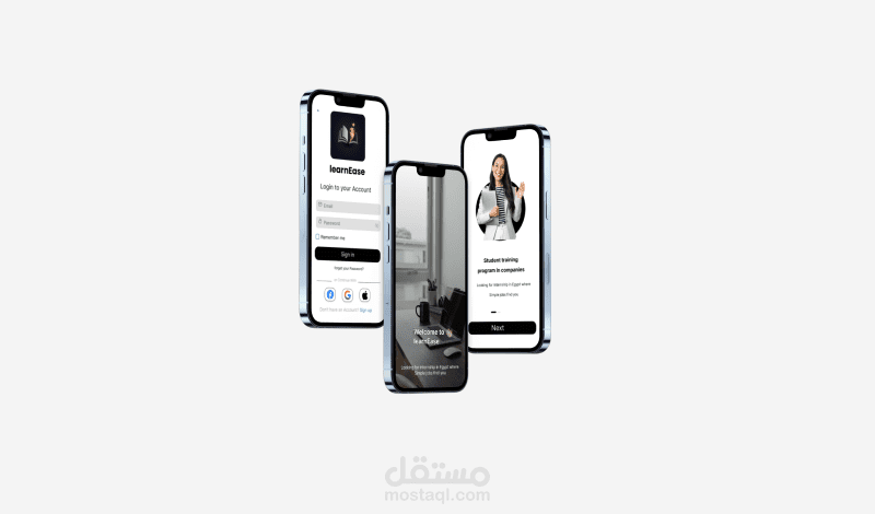 تصميم واجهة تطبيق لتدريب فى الشركات