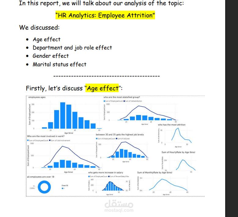 تحليل بيانات تسرب الموظفين وأثر العوامل الوظيفية على معدل ترك العمل
