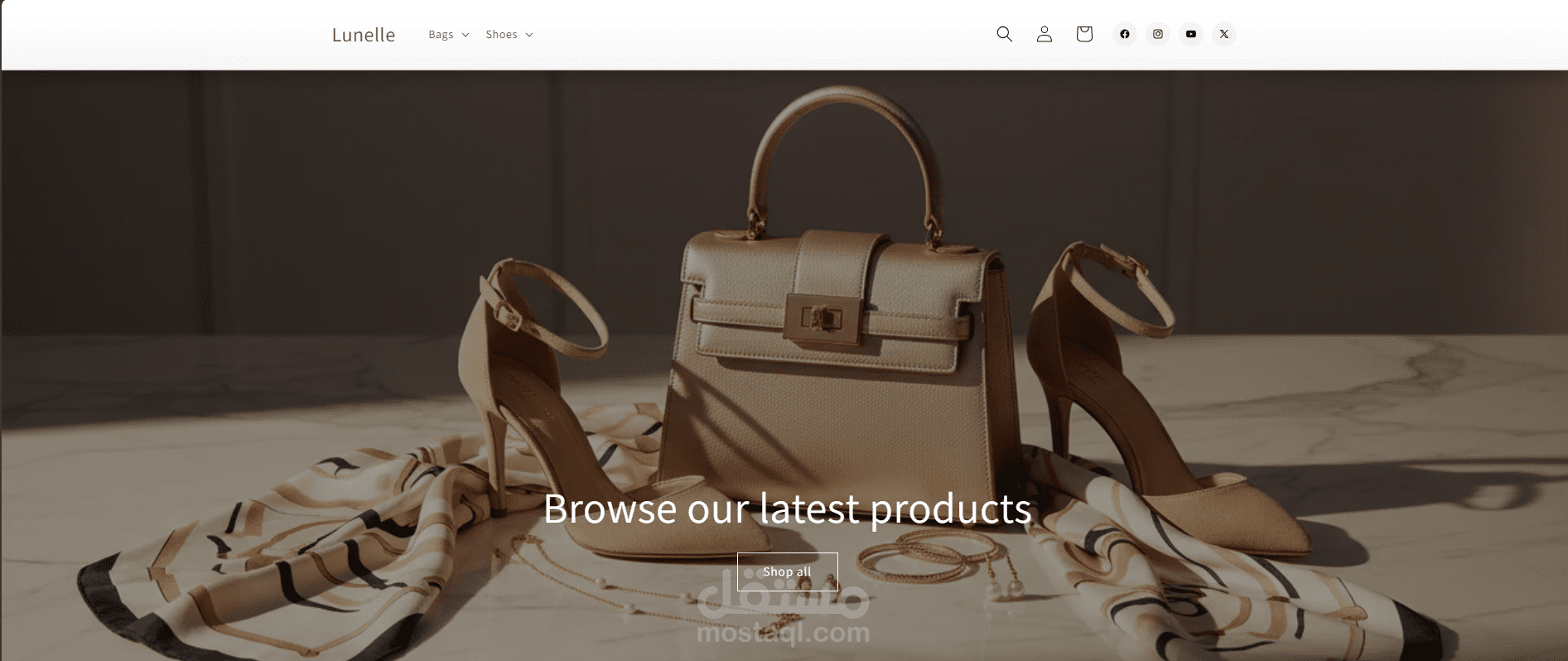 متجر Shopify للإكسسوارات (قالب Dawn) | تخصيص باستخدام Liquid وHTML وCSS وJavaScript