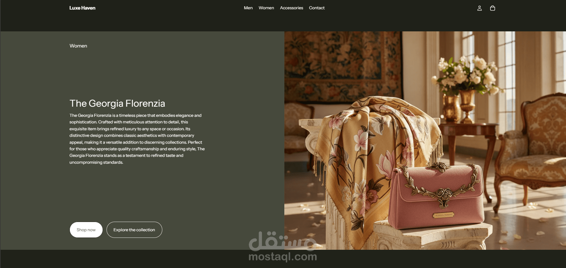 تصميم متجر Shopify للأزياء الكلاسيكية | تجربة تسوق احترافية ومتميزة