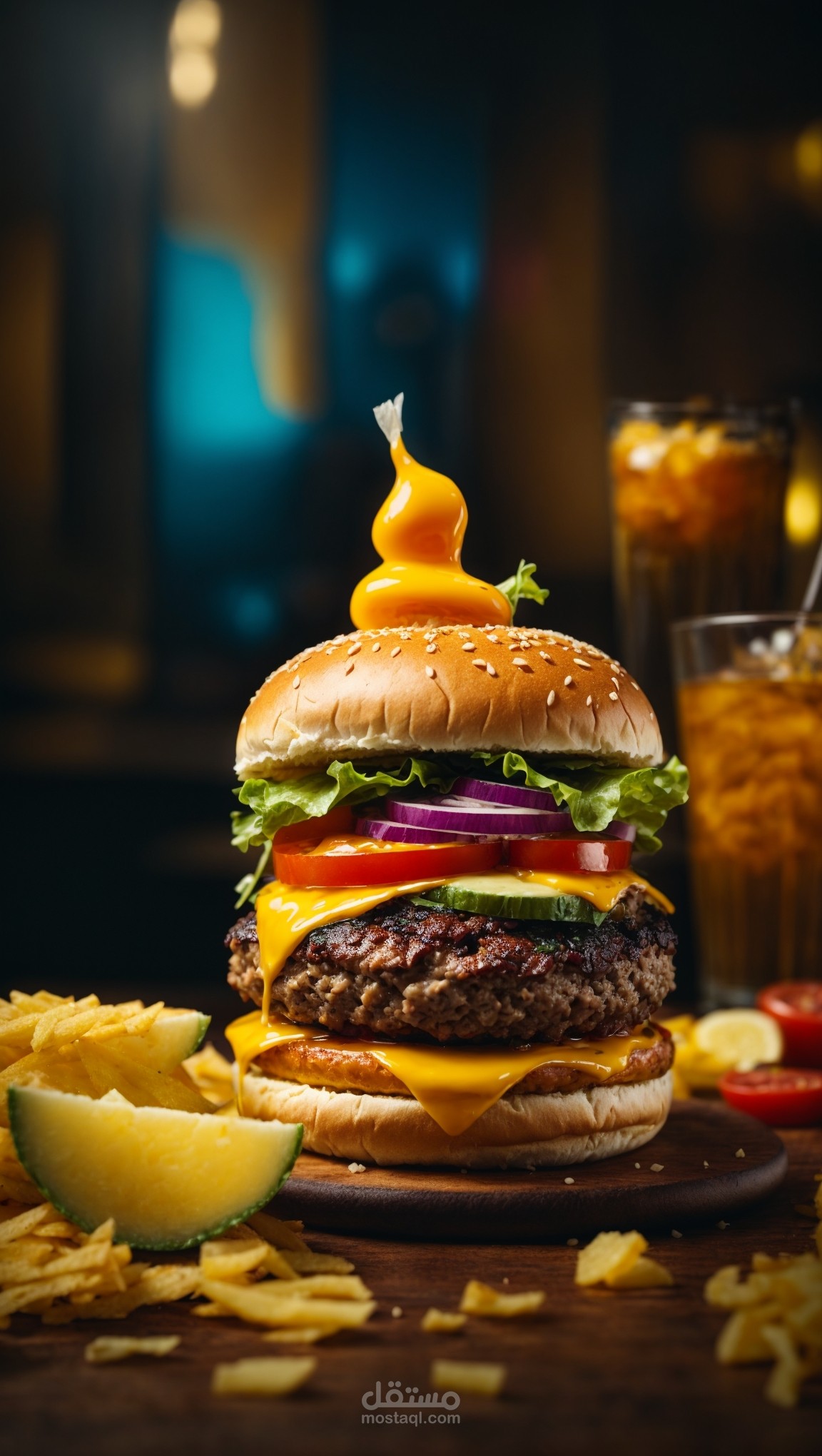 تصميم اكثر من صوره ل مطعم برجر