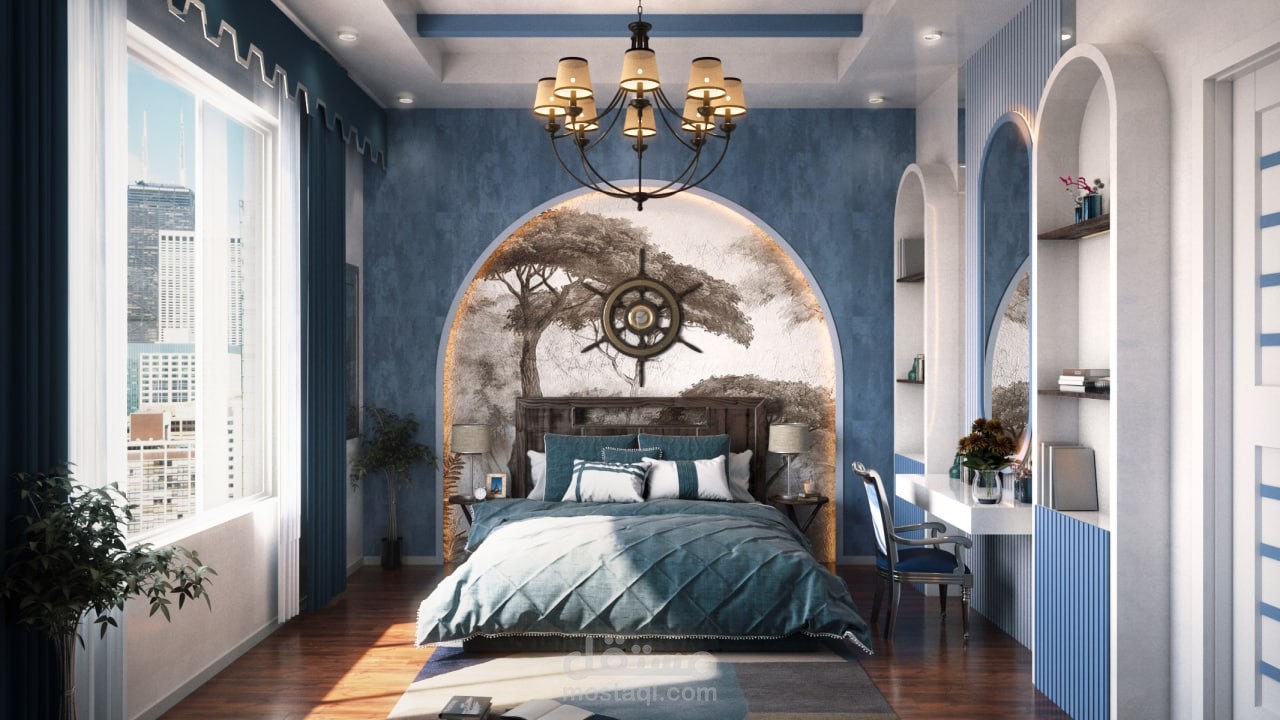 تصميم ديكور داخلي لغرف النوم