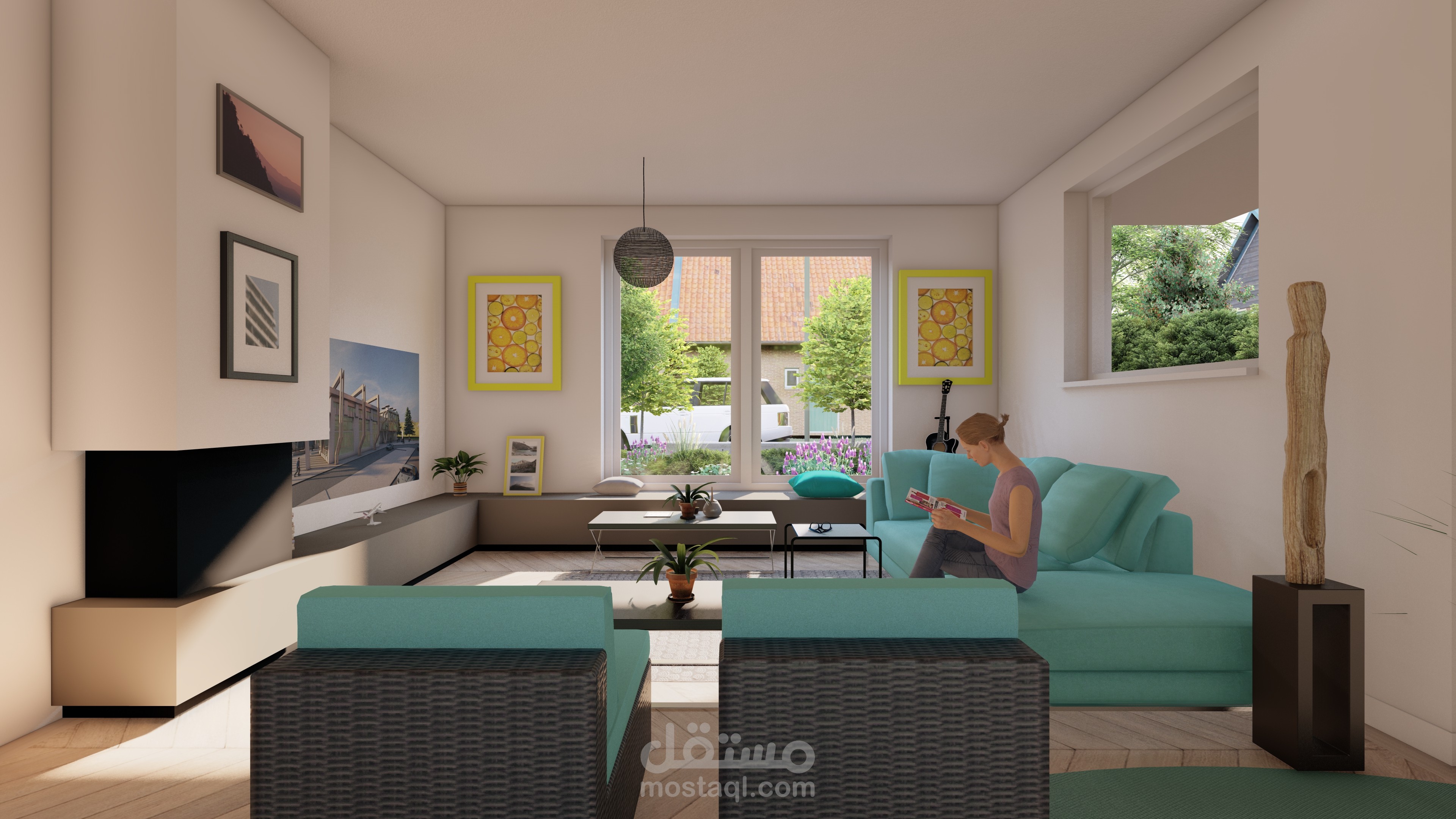 تصميم غرف معيشة