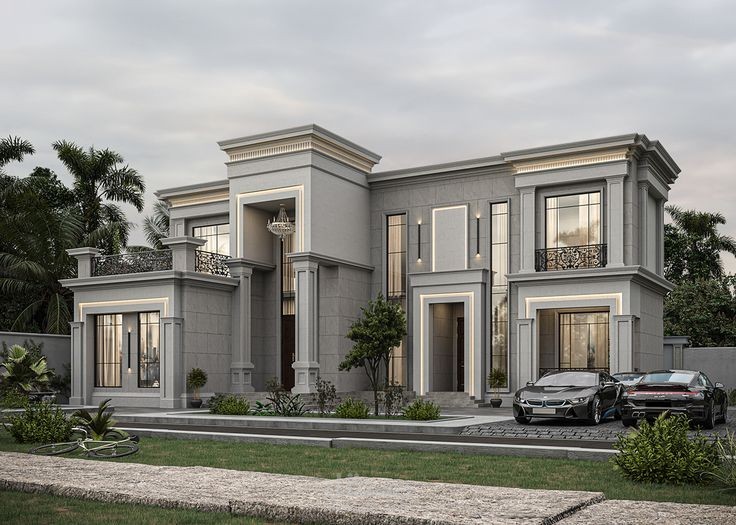 تصميم واجهة نيو كلاسيك