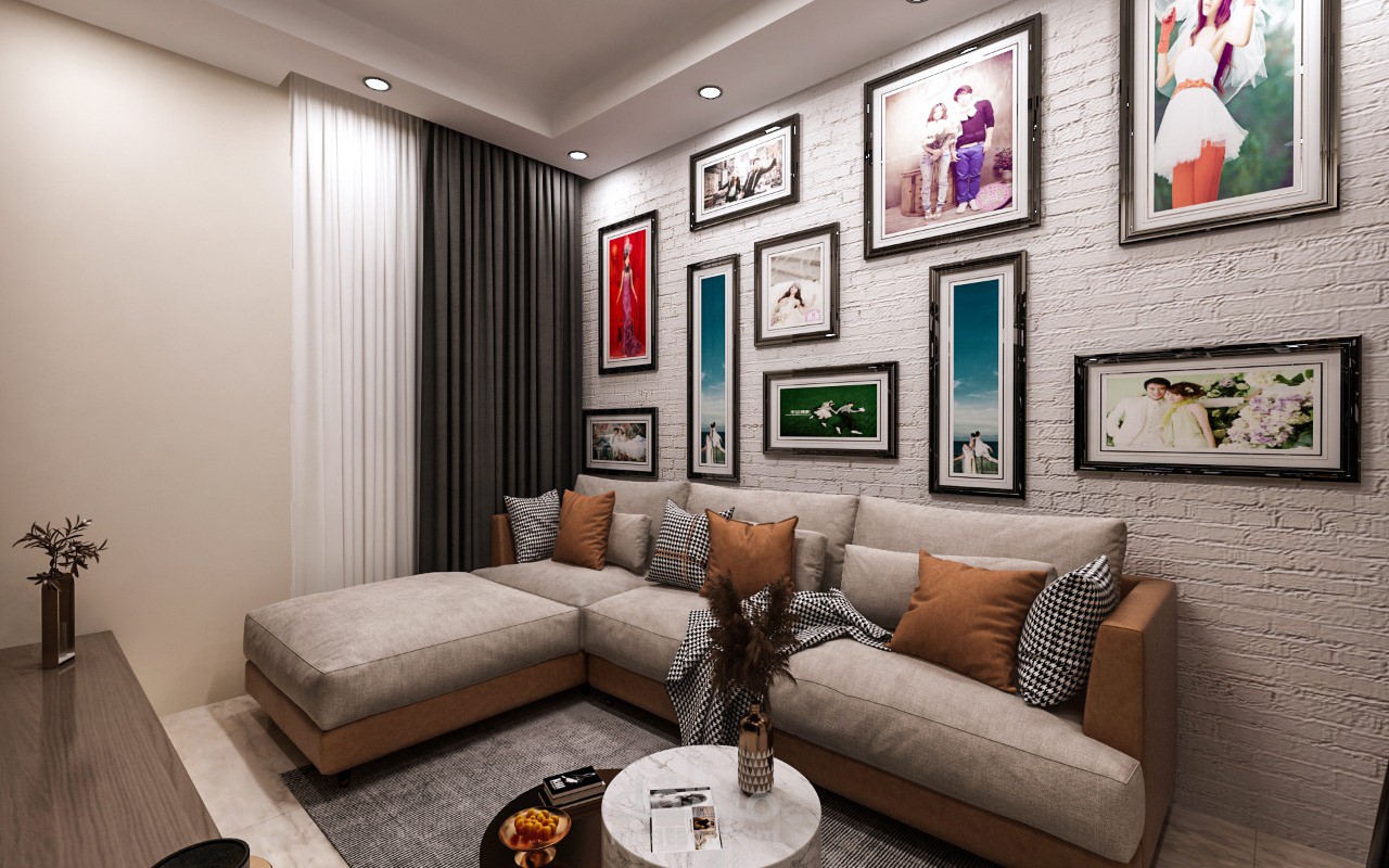 غرفةمعيشة صغيرة