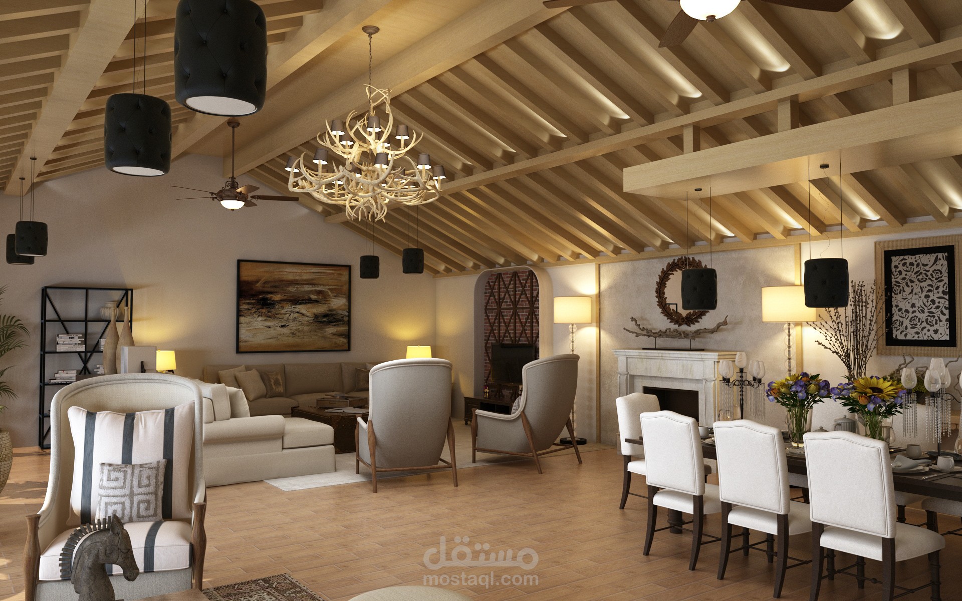 تصميم منزل خشبي