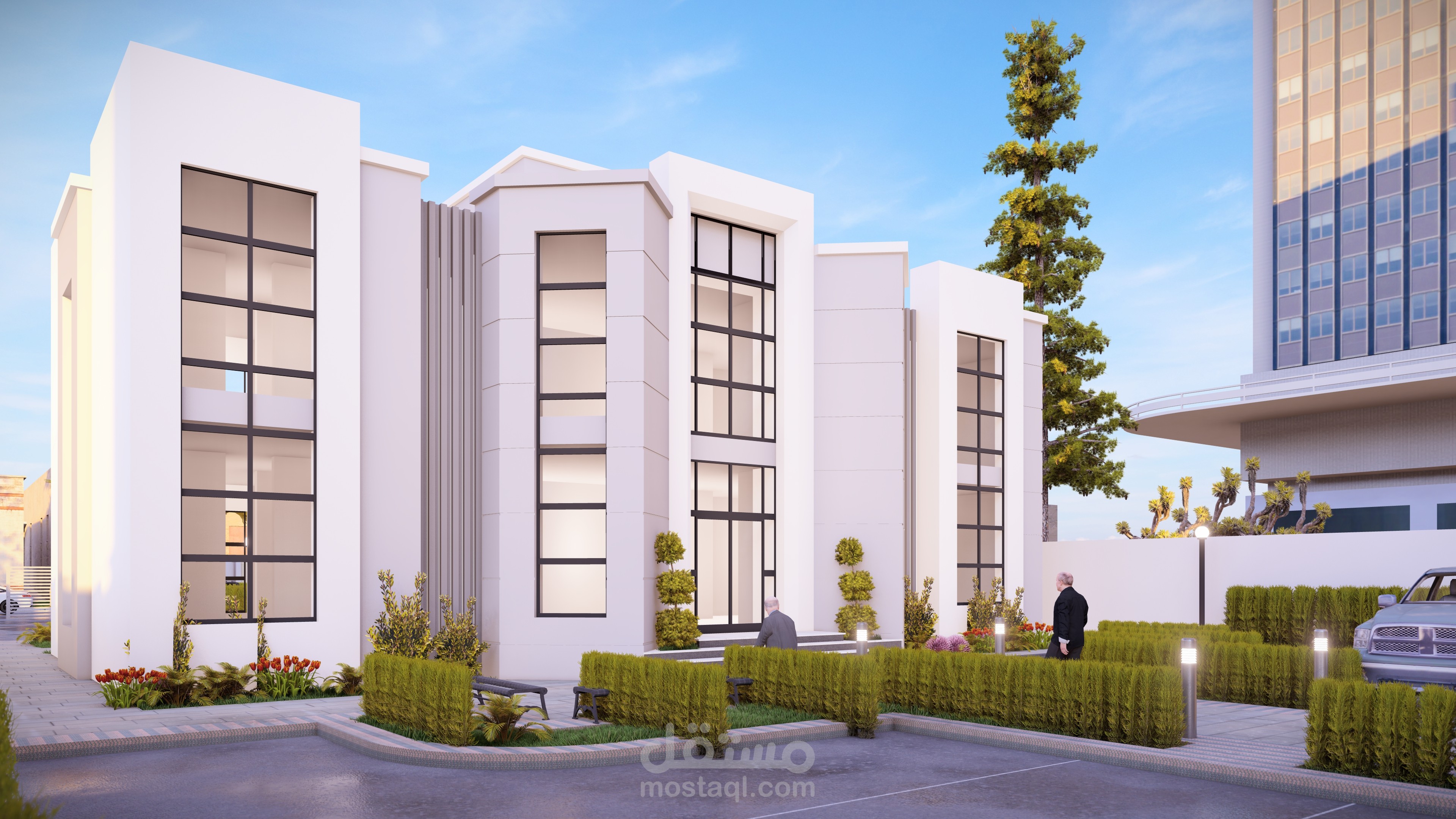 تصميم خارجي مبني اداري