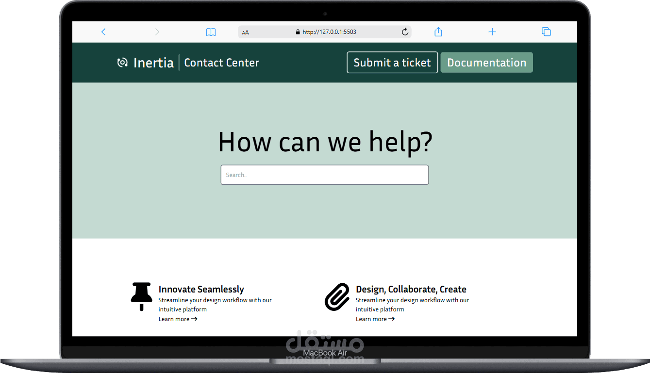 Abstract Landing Page