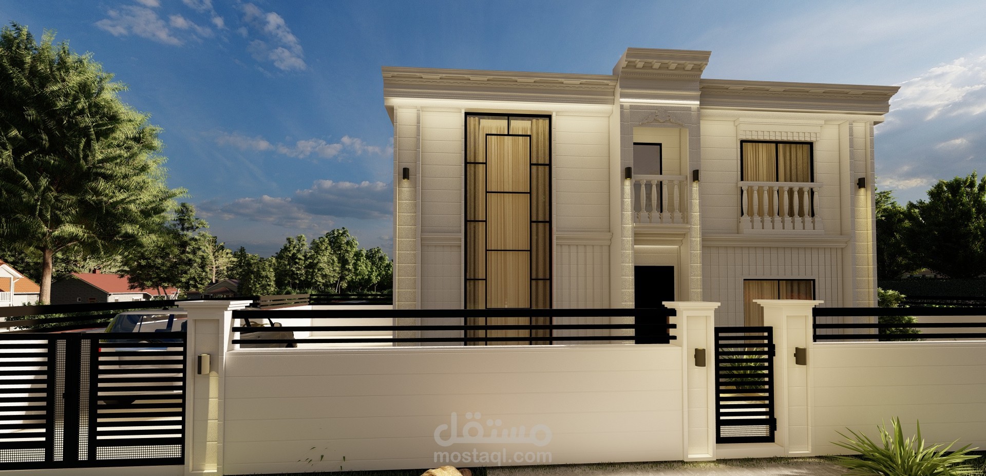 تصميم واجهه 3d