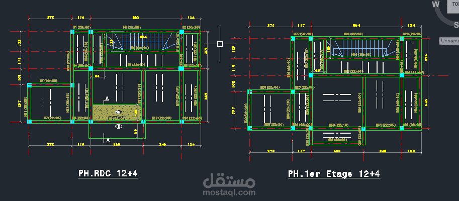 تصميم و تنفيذ و رسم خطط لمبنى معين