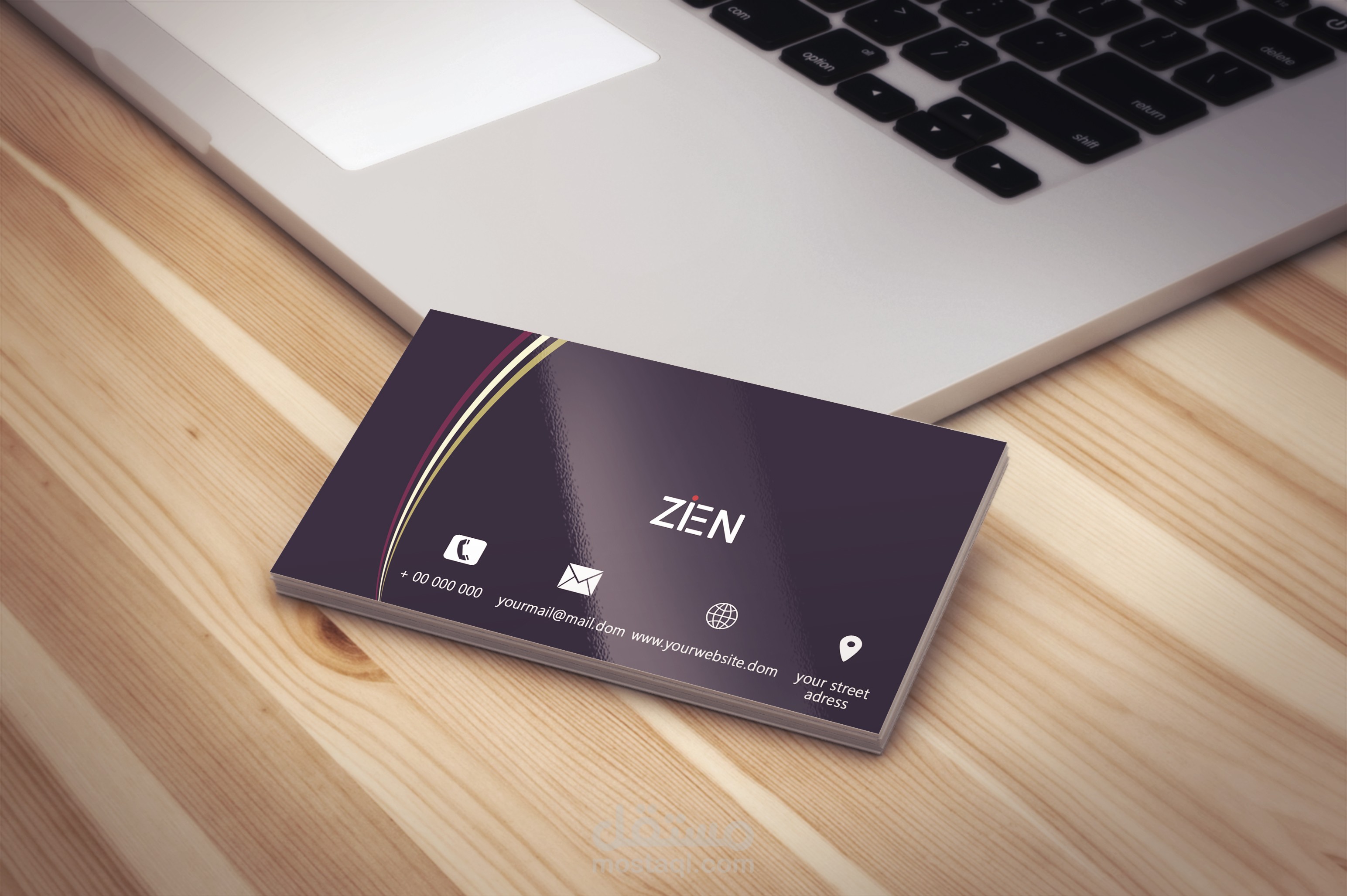 design business card for zien