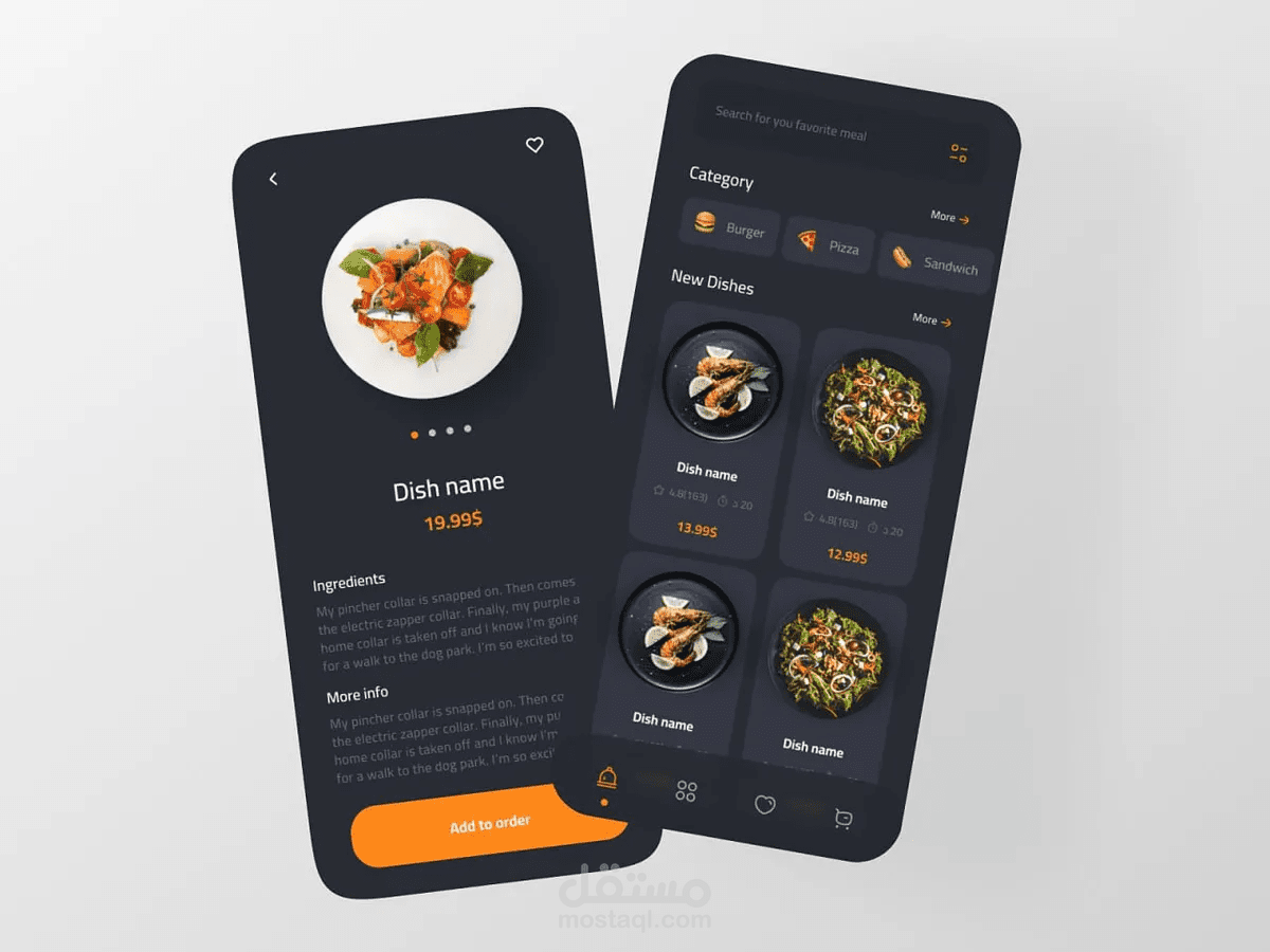 Fast food delivery app UI/UX Design