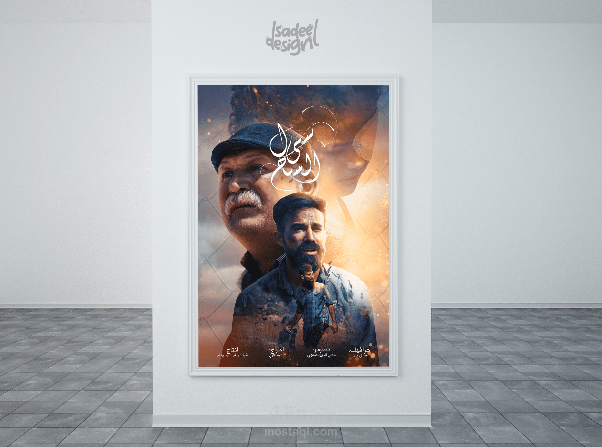 بوستر لفيلم قصير بعنوان (سبيل السياج)