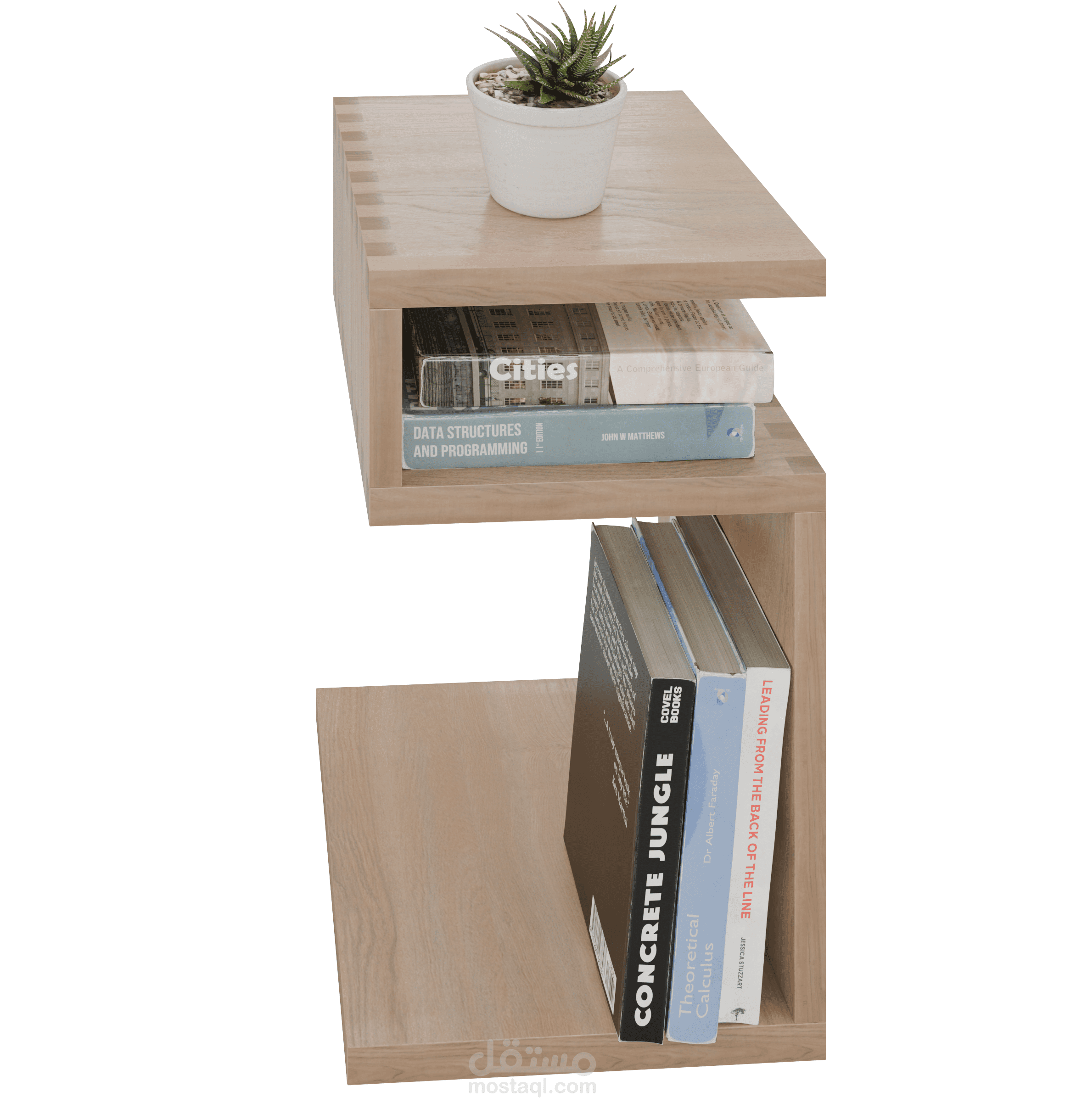 تصميم 3D لطاولة قراءة وكتب