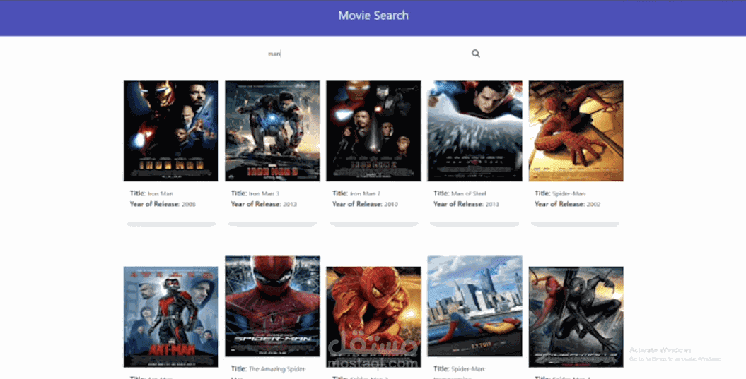 React Movies App using Hooks