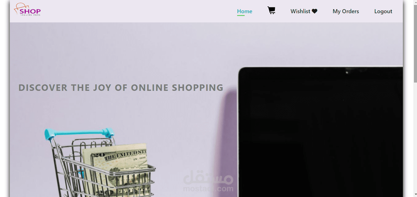 E-Commece website using javascript