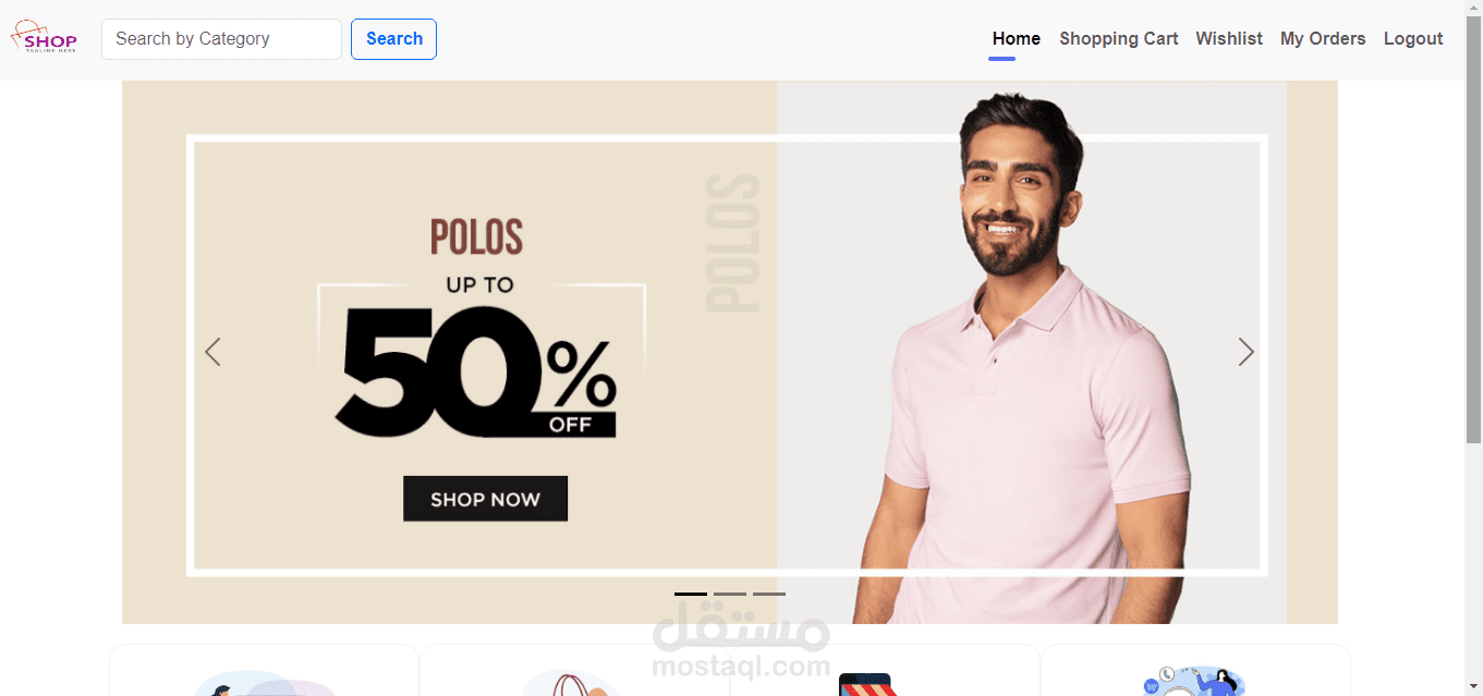 e-commerce using javascript and bootstrap