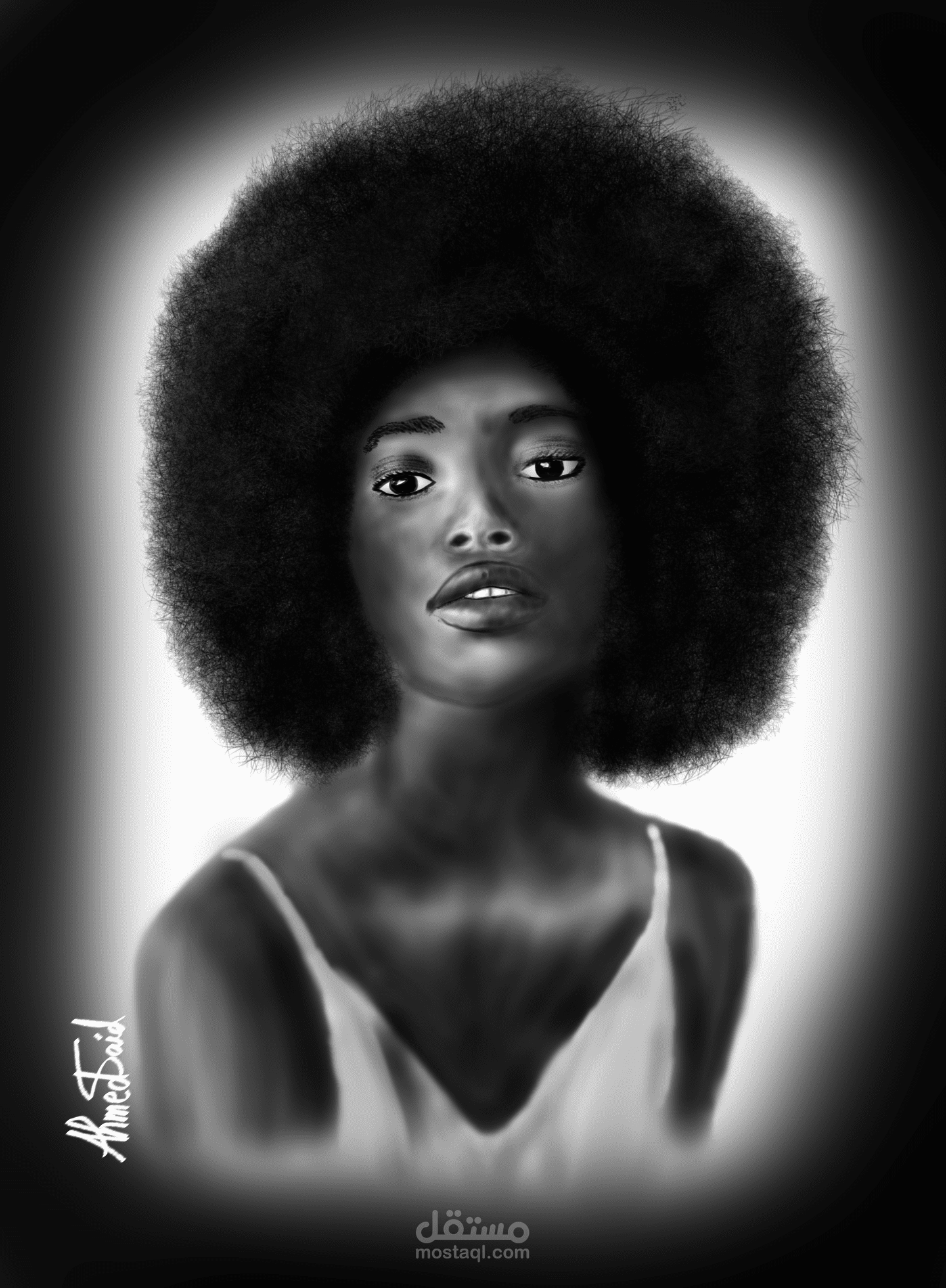 رسم بورترية رقمي