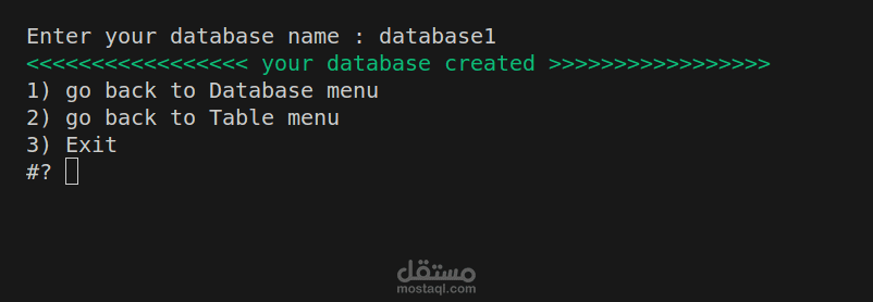 bash script database engine