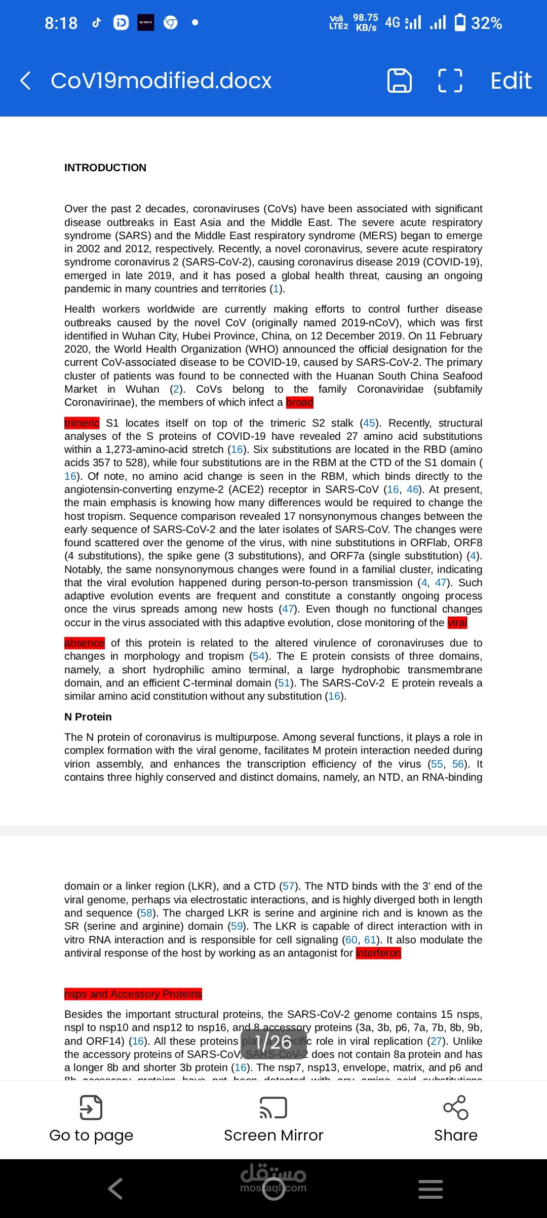 Retyping from PDF to Word