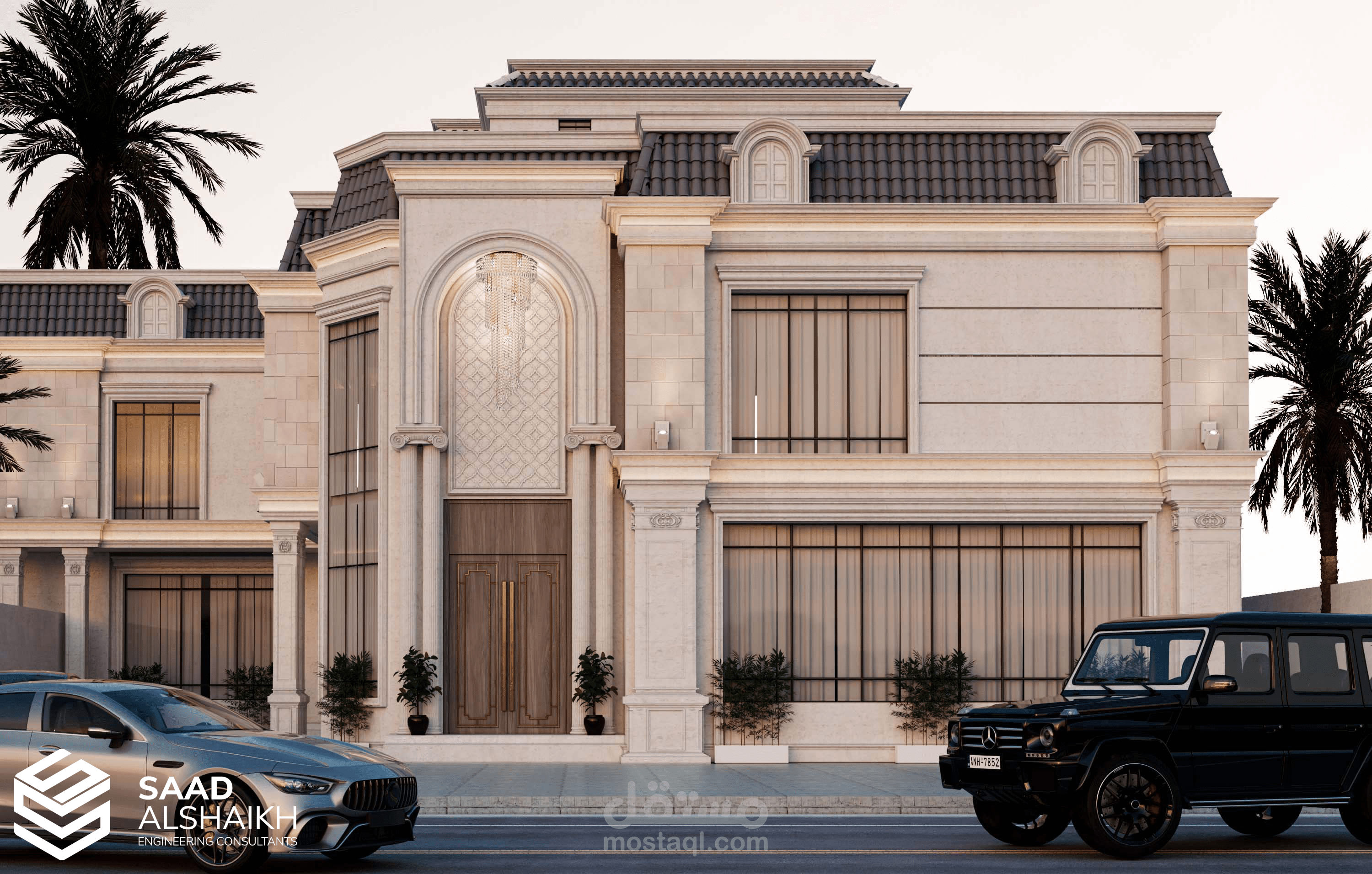 Classical exterior villa design