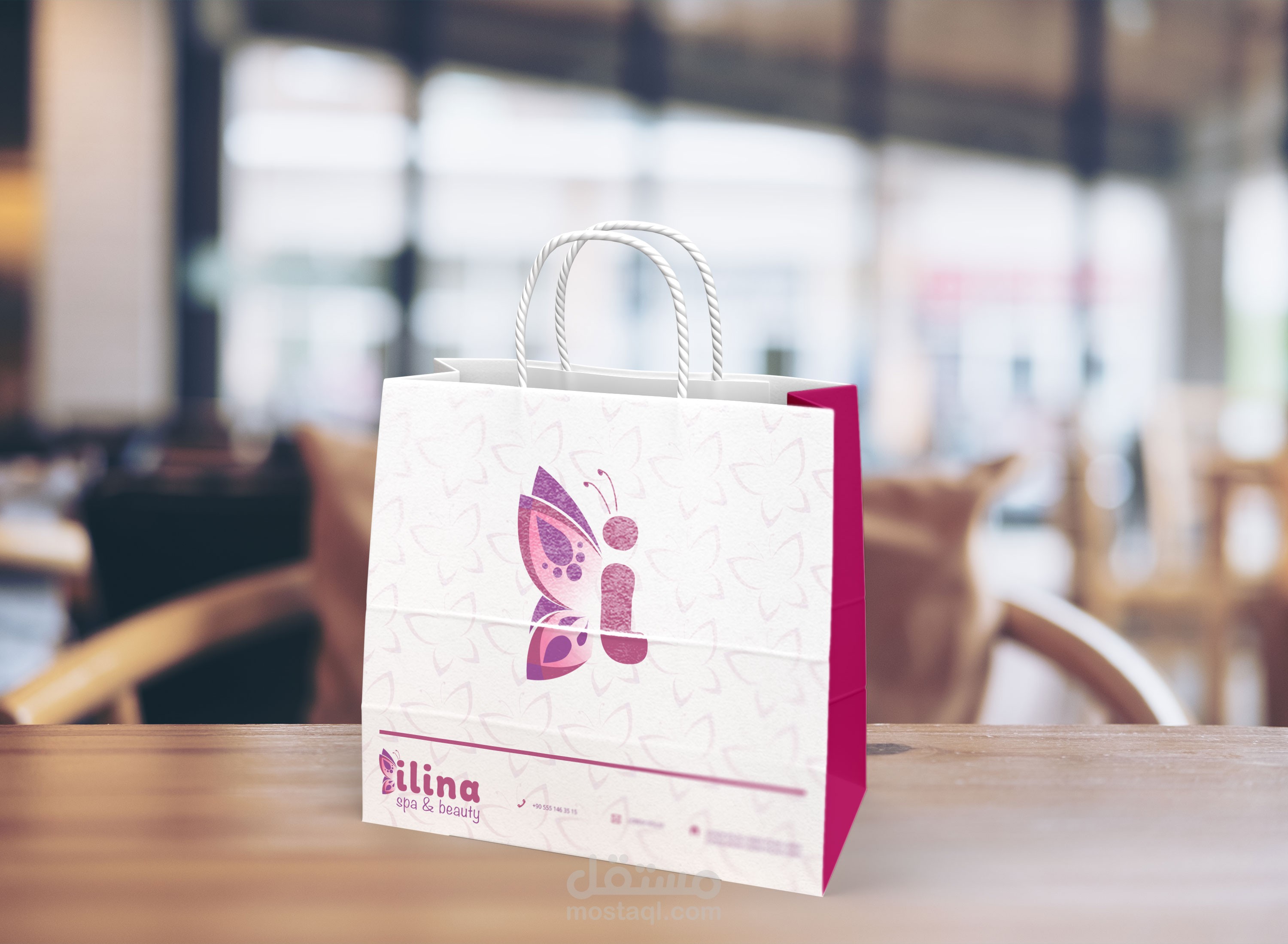 تصميم حقيبة ورقية