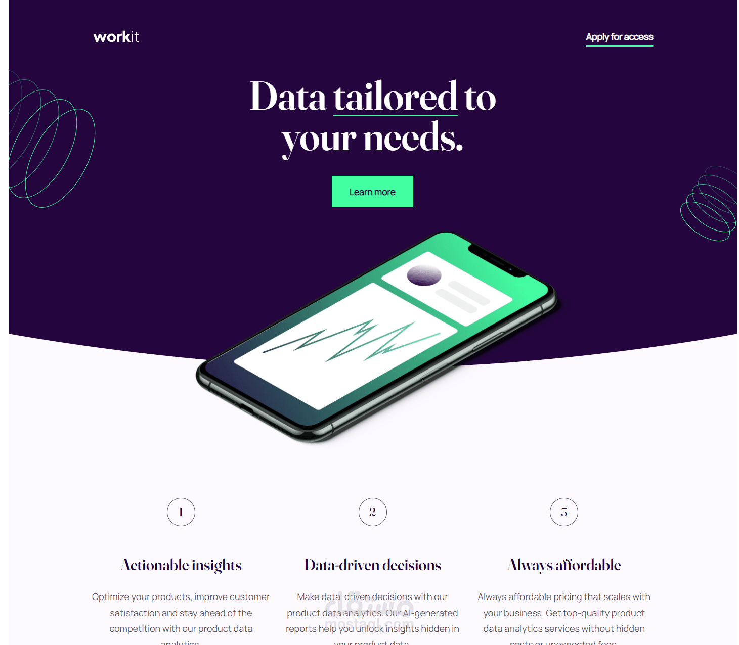 landing page
