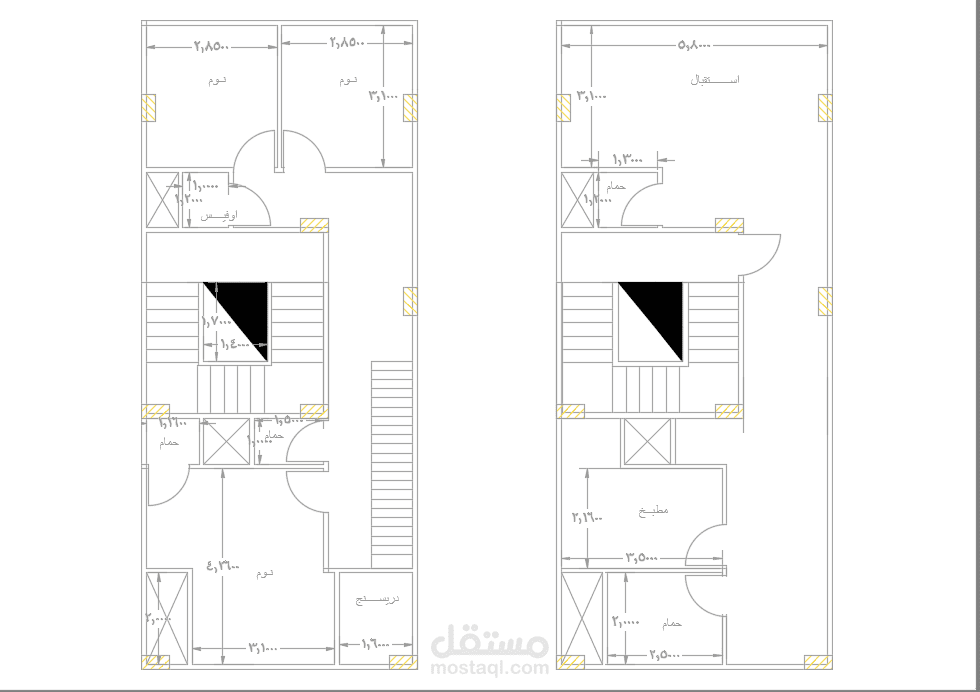 تصميم معماري لفيلا