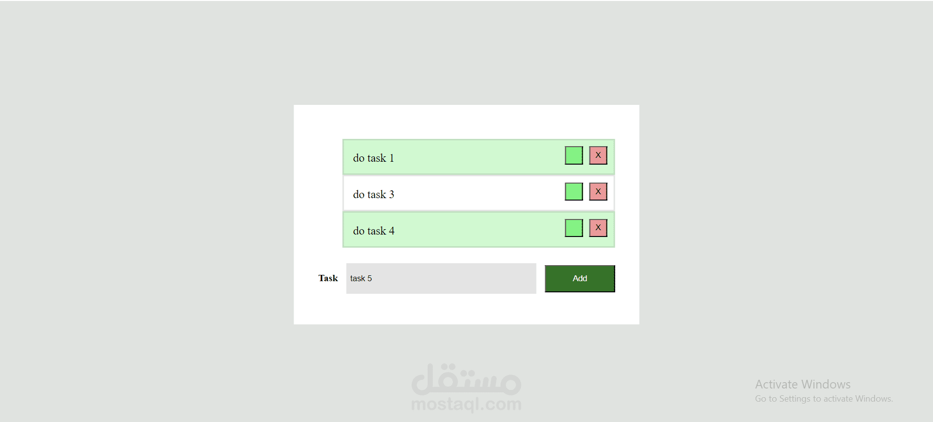 To Do list App