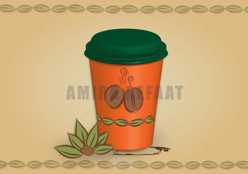 تصميم كوب ثلاثي الابعاد