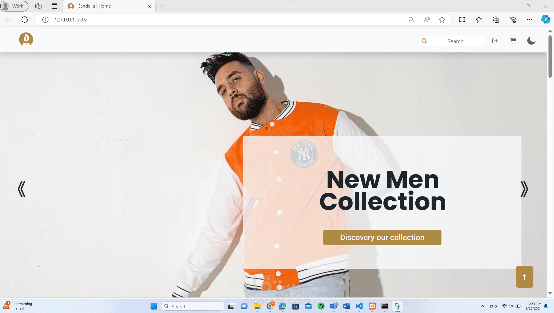 Candella E-commerce website