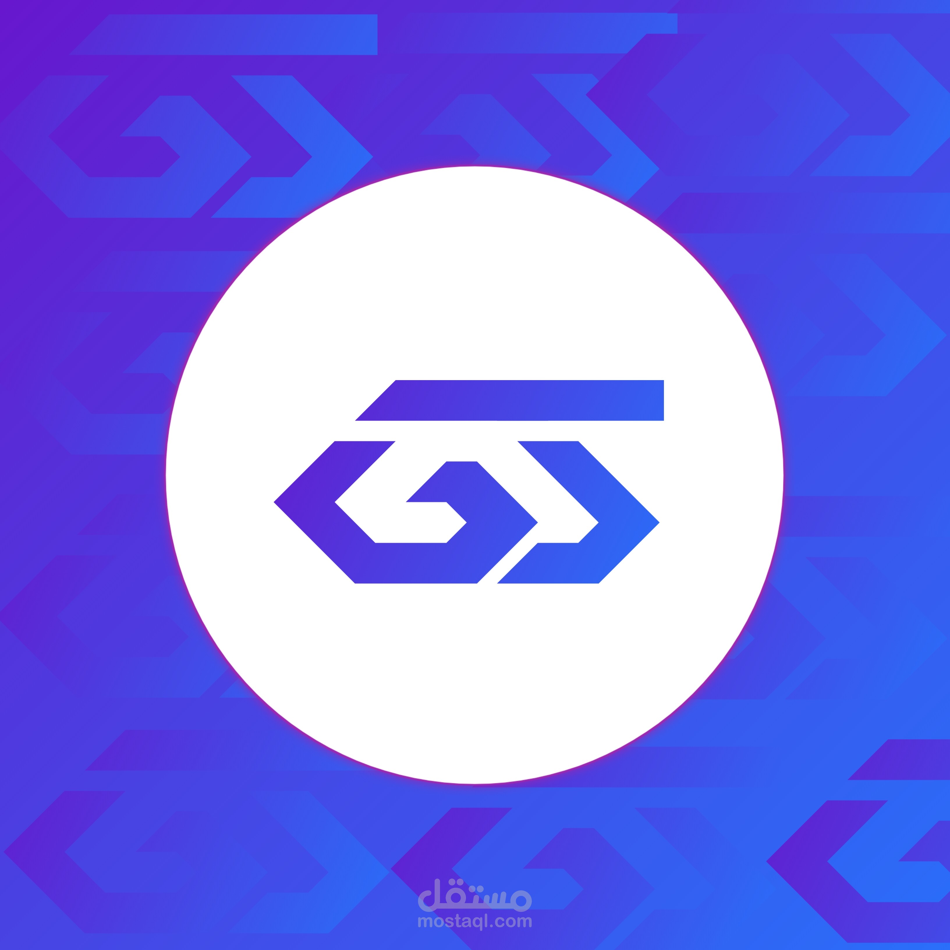 شعار يدمج بين حرفي G+S بالأليستريتور