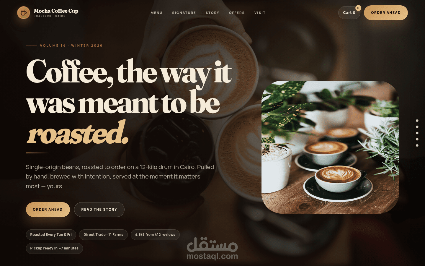 Mocha Coffee Cup