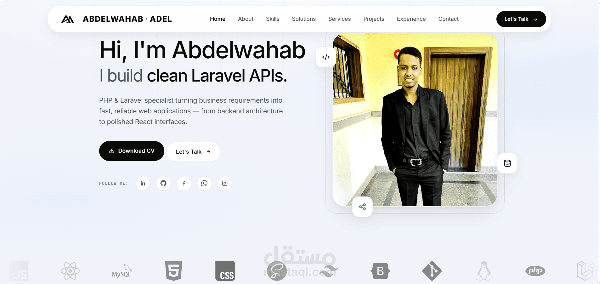 Portfolio Website – Full-Stack Developer Personal Portfolio