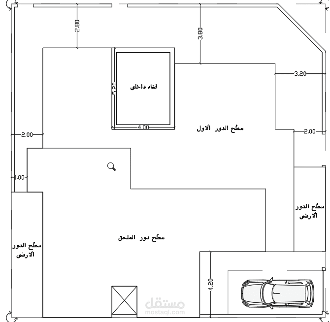 تصميم انشائي كامل لفيلا بالسعوديه