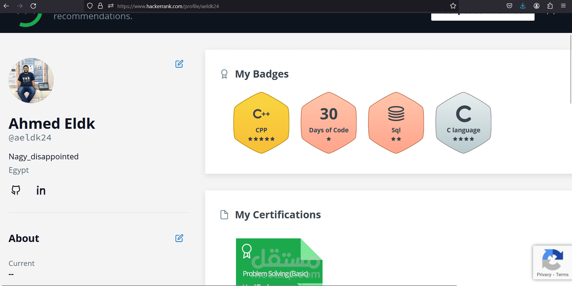 hackerrank account