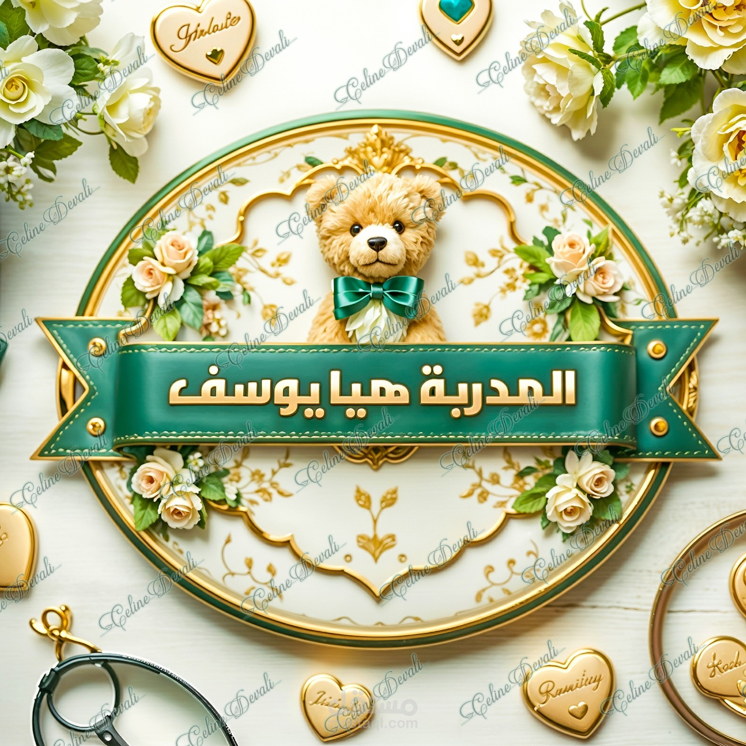 تصميم شعار لمدربة أطفال بالذكاء الاصطناعي
