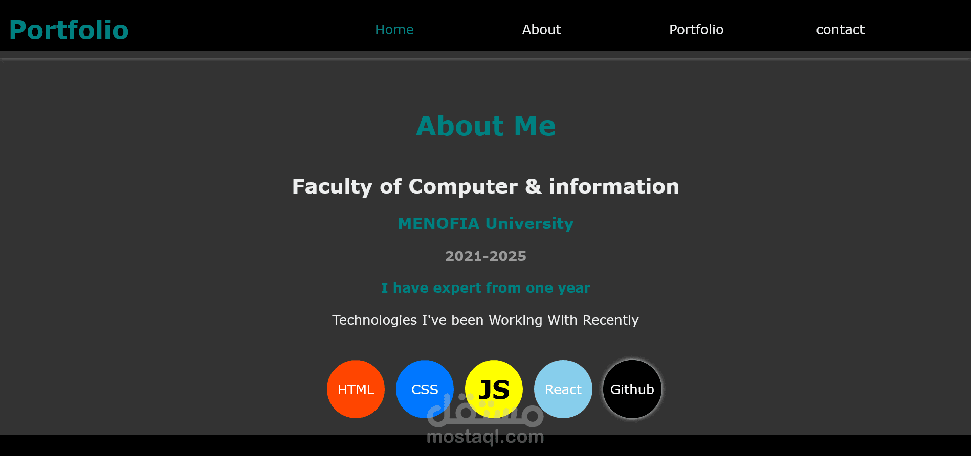 my profile