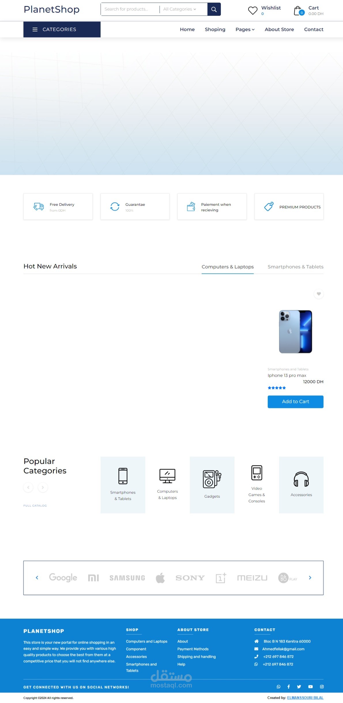 elctronique ecome websites