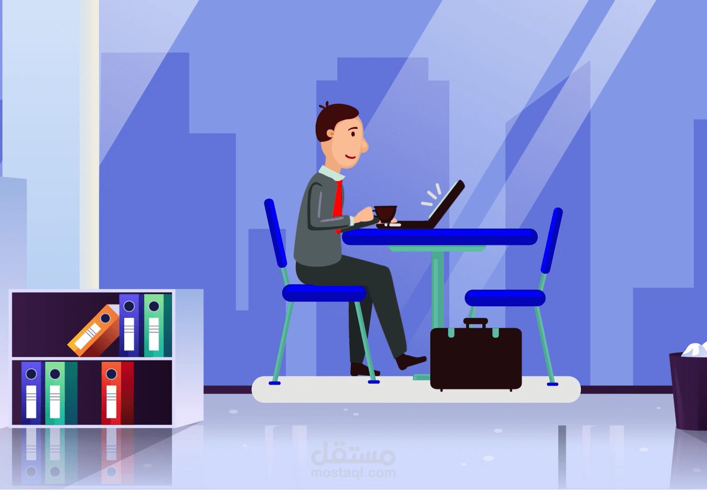 موشن جرافيك عن التسويق الإلكتروني