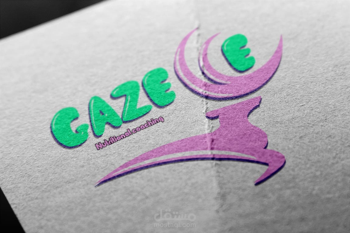 الشعار والهوية البصرية لصفحة السوشيال ميديا الخاصة بالتغذية العلاجية "غزال" Gazelle Nutritional Coaching Page Logo