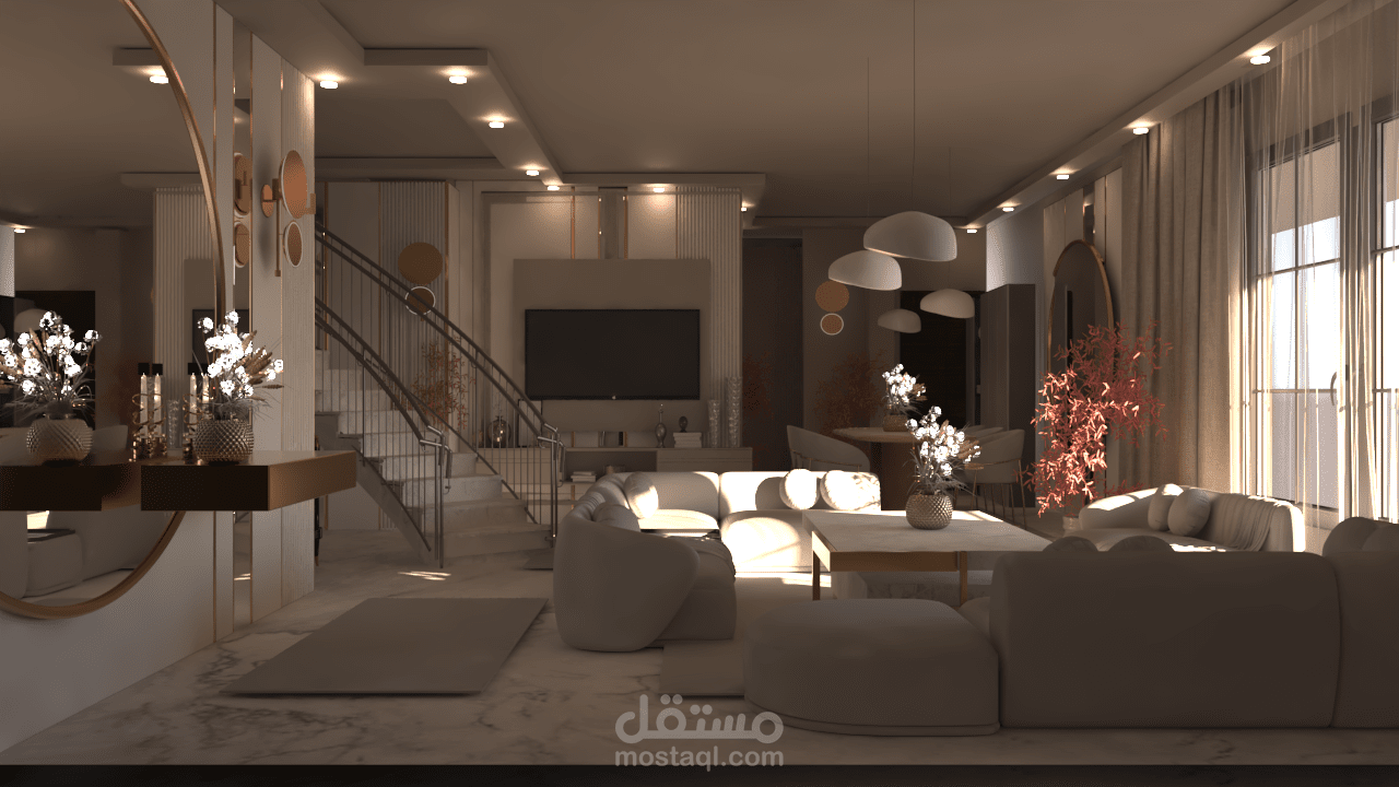 تصميم صاله استقبال